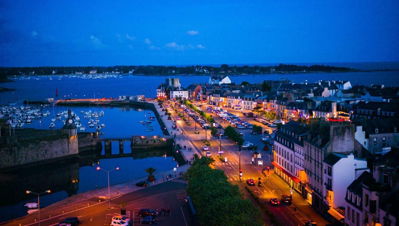 L'Iroizh Concarneau: Panoramic Sea View Studio with Beach Access Exterior photo